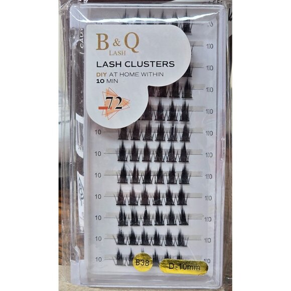 Lash Clusters 72 Pack D Curl B38 10mm DIY - Picture 1 of 5